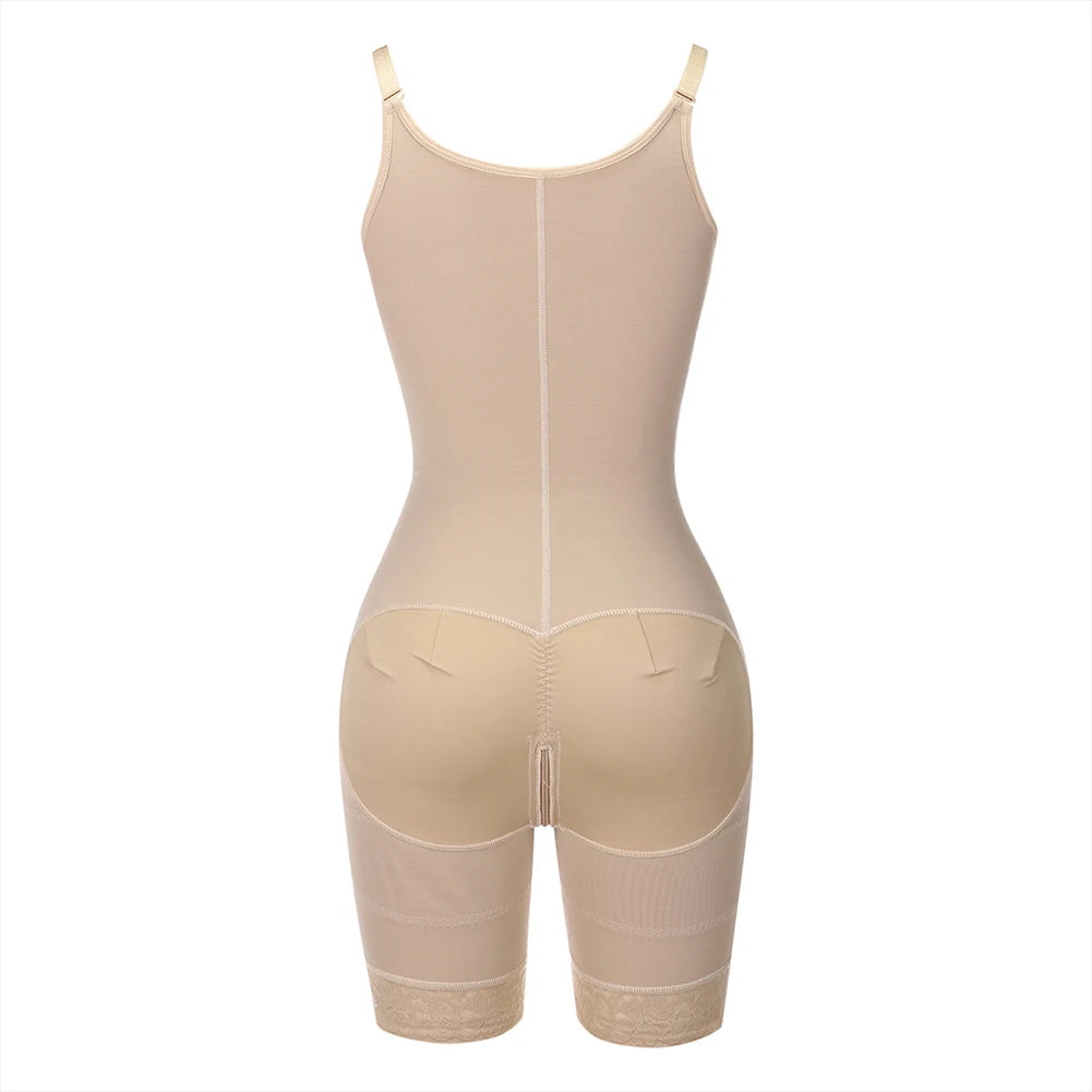 Fajas Colombianas Detachable Straps Full Body Shaper Tummy Slimming Postpartum Stage 3 Girdle Push Up Butt Lifter Shapewear